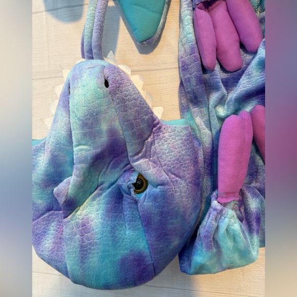 Pottery Barn Kids Blue and Purple Dinosaur Costume for Kids - Picture 3 of 8